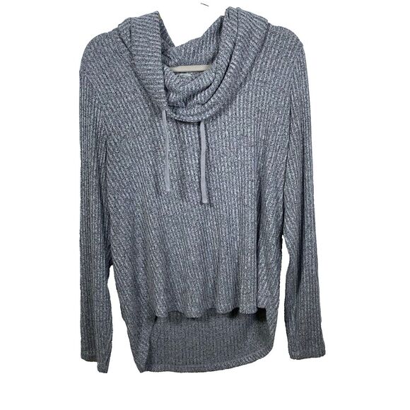 Lucky Brand Sweaters - Lucky Brand‎ Women's Bonne Chance Tunic Sweater Size Large Turtleneck Solid Gray